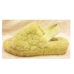 UGG Slippers Fluff Yeah Slide Lamb Fur Throughout Size- 9 Pollen